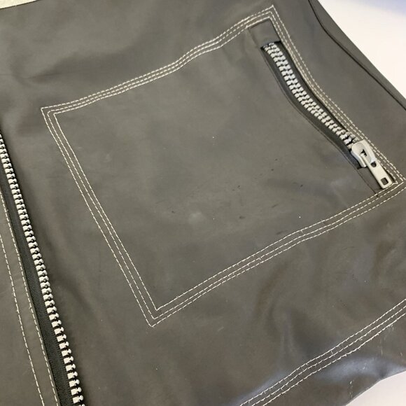 Lounge Lizard Jacket Medium Black Gray Moto Biker Streetwear Edgy - Picture 10 of 12